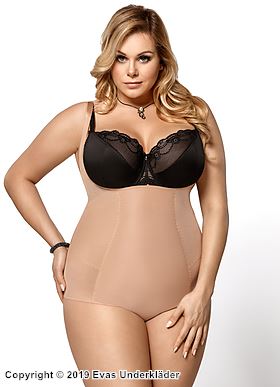 Shapewear body, ohne Körbchen, Korrektur von Bauch und Po, S bis 4XL